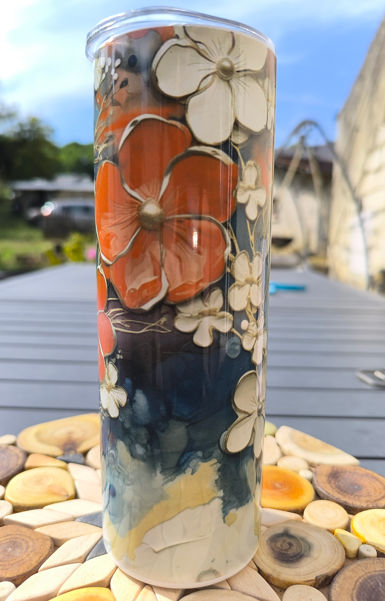 Bouteille "Fleurs patriotique" N°1