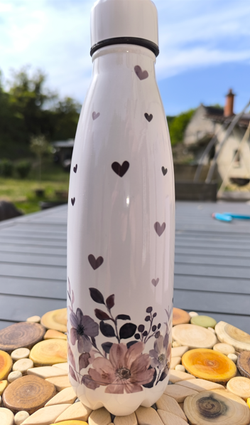Thermos "Fleurs et cœurs" N°15