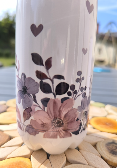 Thermos "Fleurs et cœurs" N°15