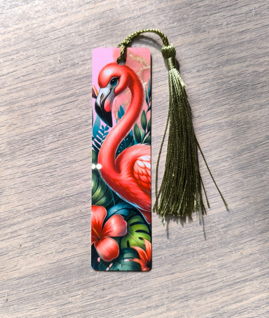 Marque pages "Flamant rose