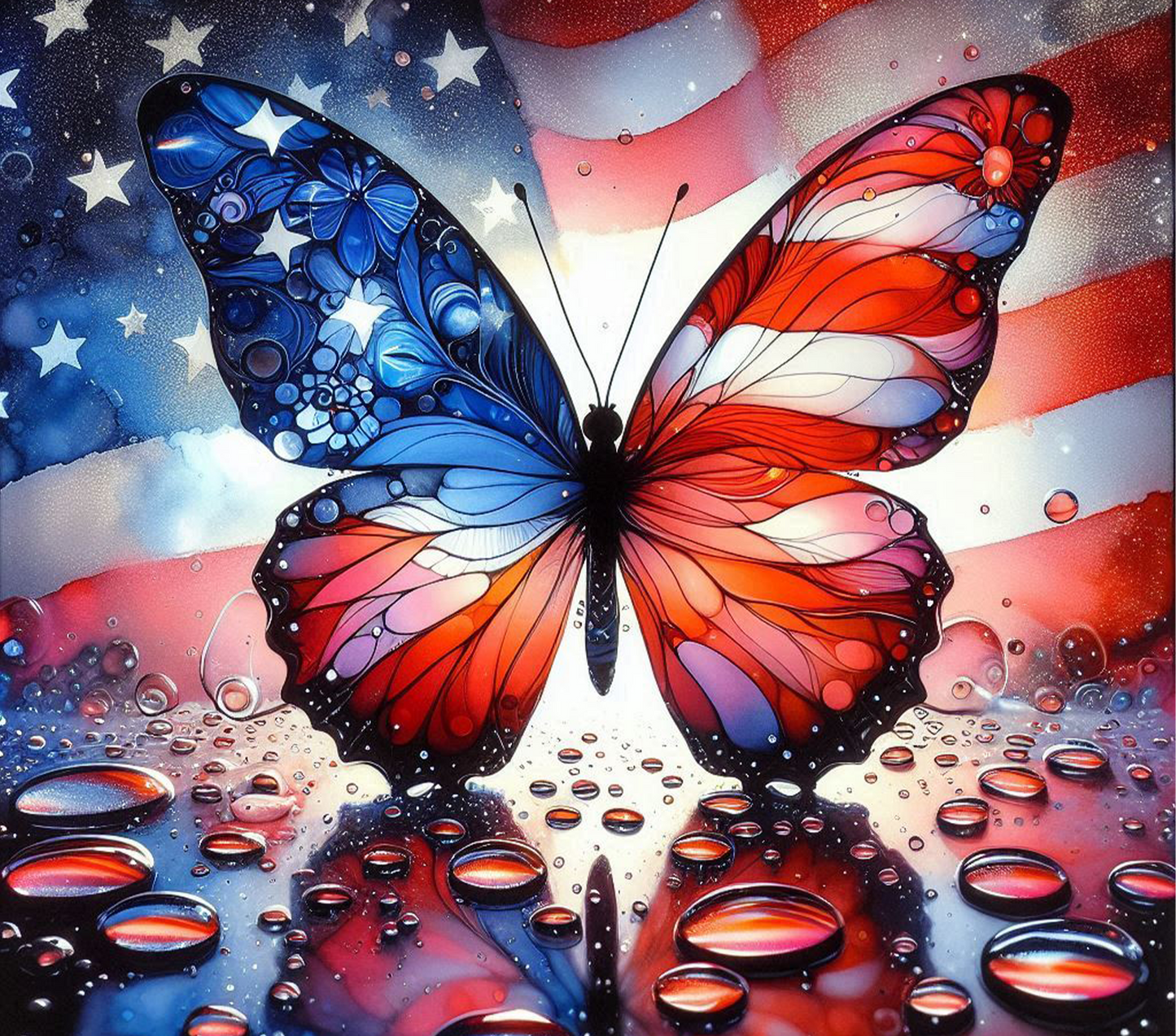 Bouteille "Papillon USA" N°3